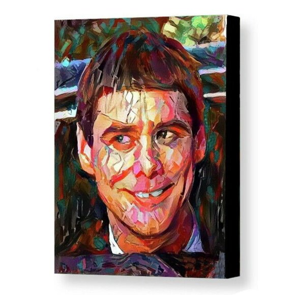 Vibrant Jim Carrey Abstract Portrait Canvas Art
